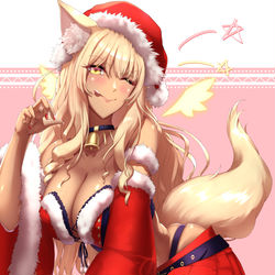 This is a pixiv picture whose title is 鈴鹿御前サンタ.