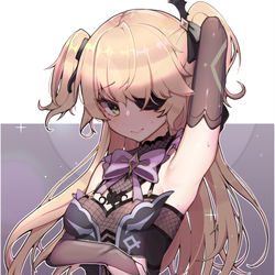 This is a pixiv picture whose title is フィッシュル💜💜.