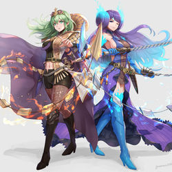 This is a pixiv picture whose title is ベレスとカグツチ.