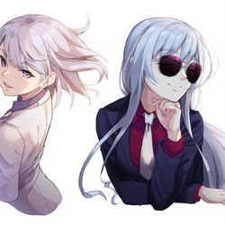 This is a pixiv picture whose title is DEFY in suits.