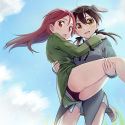 This is a pixiv picture whose title is ミーナの空！.