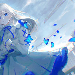This is a pixiv picture whose title is 🦋.