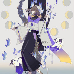 This is a pixiv picture whose title is 『魔術師』.