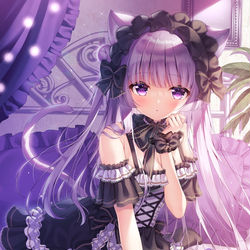 This is a pixiv picture whose title is ゴスロリ猫ちゃん.