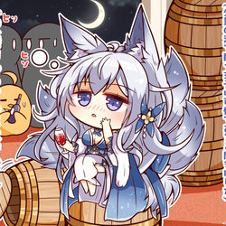 This is a pixiv picture whose title is お酒よわよわアピール.