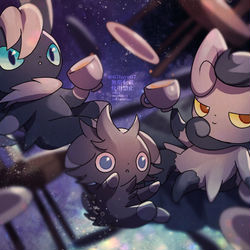 This is a pixiv picture whose title is 星空のパーティ.