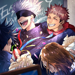 This is a pixiv picture whose title is 五条お誕生日おめでとう.