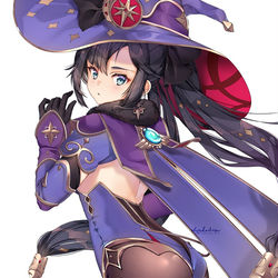 This is a pixiv picture whose title is Mona [Genshin Impact].