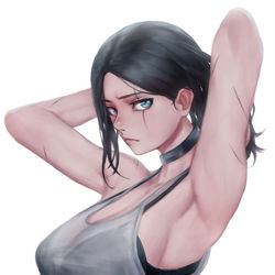 This is a pixiv picture whose title is her.