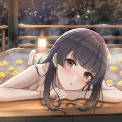 This is a pixiv picture whose title is 冬優子とゆず湯.