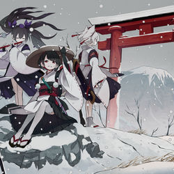This is a pixiv picture whose title is 天狗三光弐。.