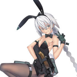 This is a pixiv picture whose title is 戦闘バニー【戦兎０2】.