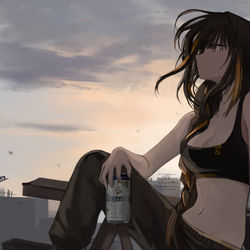 This is a pixiv picture whose title is M16A1.