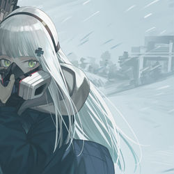 This is a pixiv picture whose title is HK416.