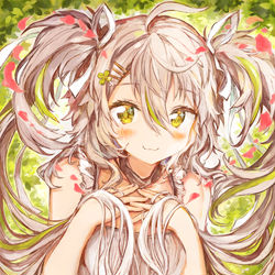 This is a pixiv picture whose title is ありがとツインテール.