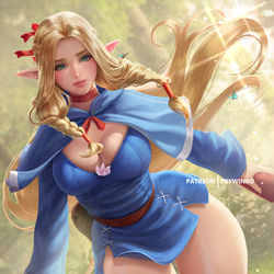 This is a pixiv picture whose title is Marcille (ダンジョン飯).