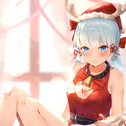 This is a pixiv picture whose title is 神里绫华.