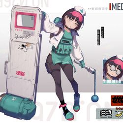 This is a pixiv picture whose title is 創作キャライラスト・JS小隊⑨(全2枚).