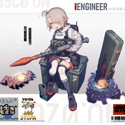 This is a pixiv picture whose title is 創作キャライラスト・JS小隊⑩.