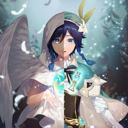This is a pixiv picture whose title is 自由の在り処.