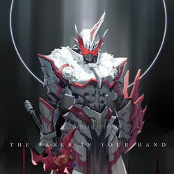 This is a pixiv picture whose title is 白い騎士.