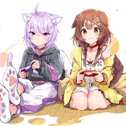This is a pixiv picture whose title is おかころてぇてぇ.