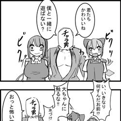 This is a pixiv picture whose title is 東方大体四コマ漫画.
