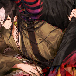 This is a pixiv picture whose title is リンボと悪霊左府.