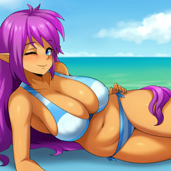 This is a pixiv picture whose title is シャンティ / Shantae.