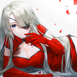 This is a pixiv picture whose title is 見つめる.