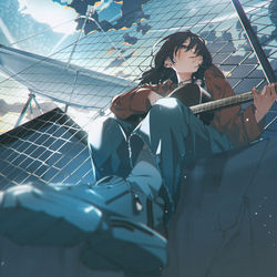 This is a pixiv picture whose title is 100.