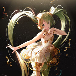 This is a pixiv picture whose title is miku.