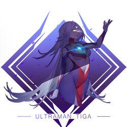 This is a pixiv picture whose title is ウルトラマンティガ.