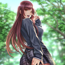 This is a pixiv picture whose title is 【Skeb】大崎甘奈.