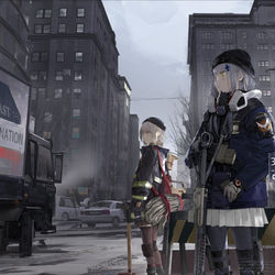 This is a pixiv picture whose title is 【少女前線】X【全境封鎖】.