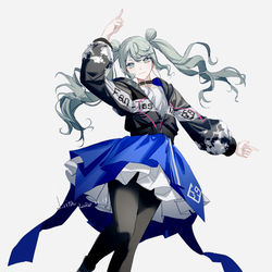 This is a pixiv picture whose title is ミク❉Log5.