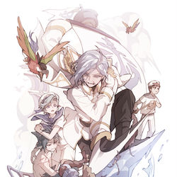 This is a pixiv picture whose title is Sea Family💙🌊.