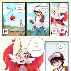 This is a pixiv picture whose title is Braixen Bray page 4.