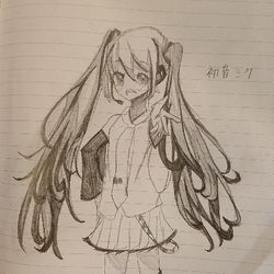 This is a pixiv picture whose title is 本気の初音ミク.