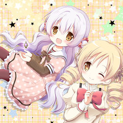 This is a pixiv picture whose title is マミさん＆なぎさちゃん.