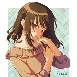 This is a pixiv picture whose title is 秋服イメチェン少女.