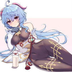 This is a pixiv picture whose title is 蓮華💙.