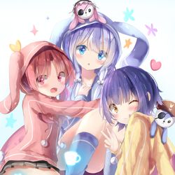 This is a pixiv picture whose title is もふもふチマメ隊.