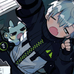 This is a pixiv picture whose title is commission.