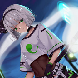 This is a pixiv picture whose title is 魂魄妖梦.