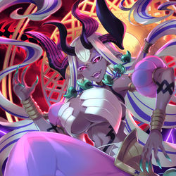 This is a pixiv picture whose title is 伊吹童子.
