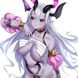 This is a pixiv picture whose title is 伊吹童子.