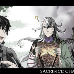 This is a pixiv picture whose title is 生贄への挑戦.