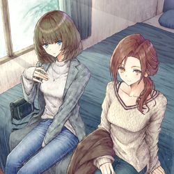 This is a pixiv picture whose title is 川島瑞樹さんと高垣楓さん.