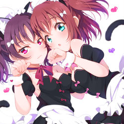 This is a pixiv picture whose title is ⛄🍭妹喫茶にようこそにゃん💕.